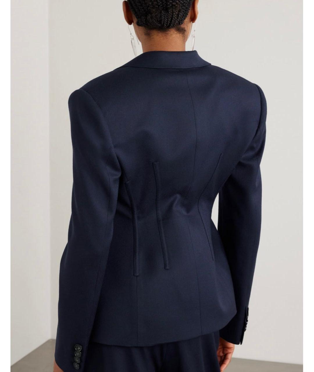 STELLA MCCARTNEY Темно-синий шерстяной жакет/пиджак, фото 2