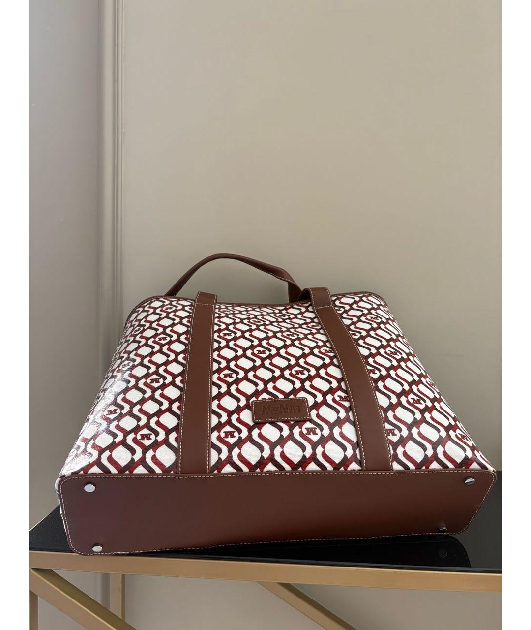 MAX MARA Бордовая сумка тоут, фото 7