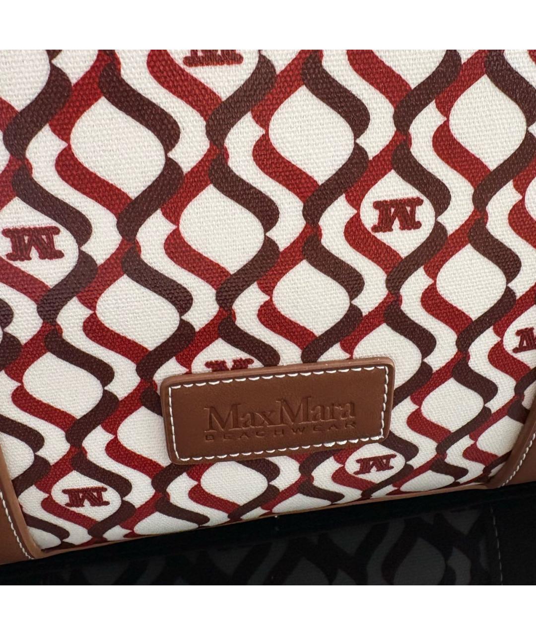 MAX MARA Бордовая сумка тоут, фото 8