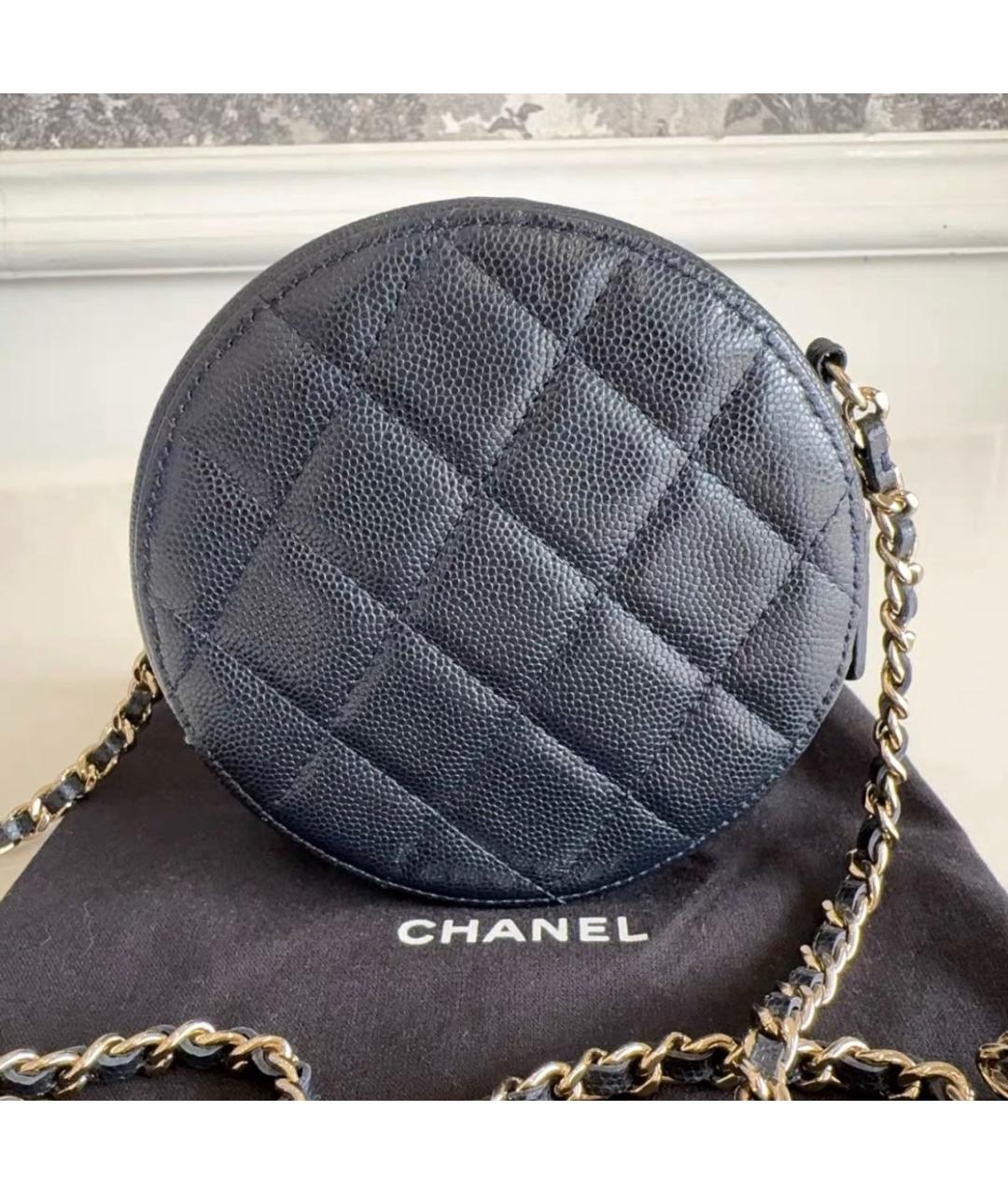 CHANEL Черная кожаная сумка через плечо, фото 4