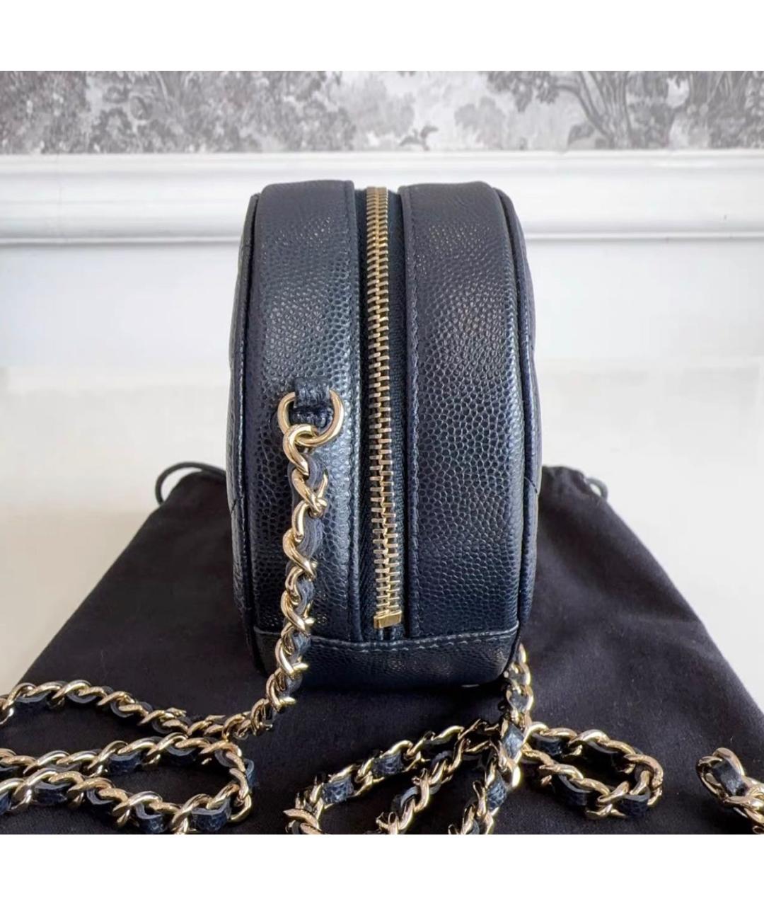 CHANEL Черная кожаная сумка через плечо, фото 5