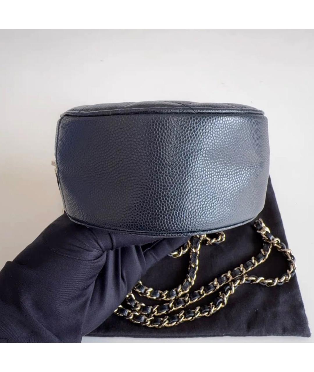 CHANEL Черная кожаная сумка через плечо, фото 6