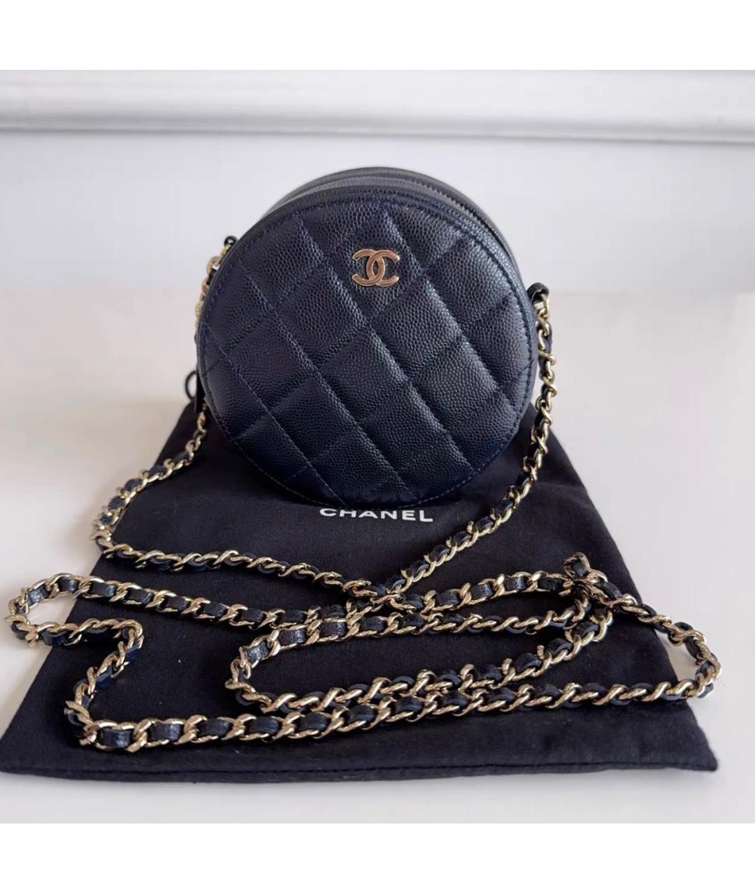 CHANEL Черная кожаная сумка через плечо, фото 9