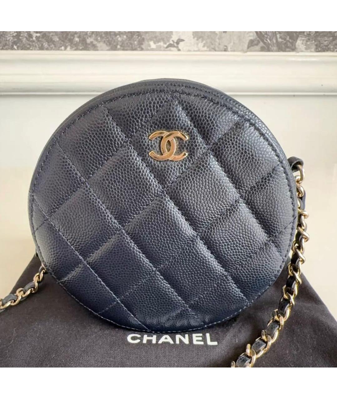 CHANEL Черная кожаная сумка через плечо, фото 2