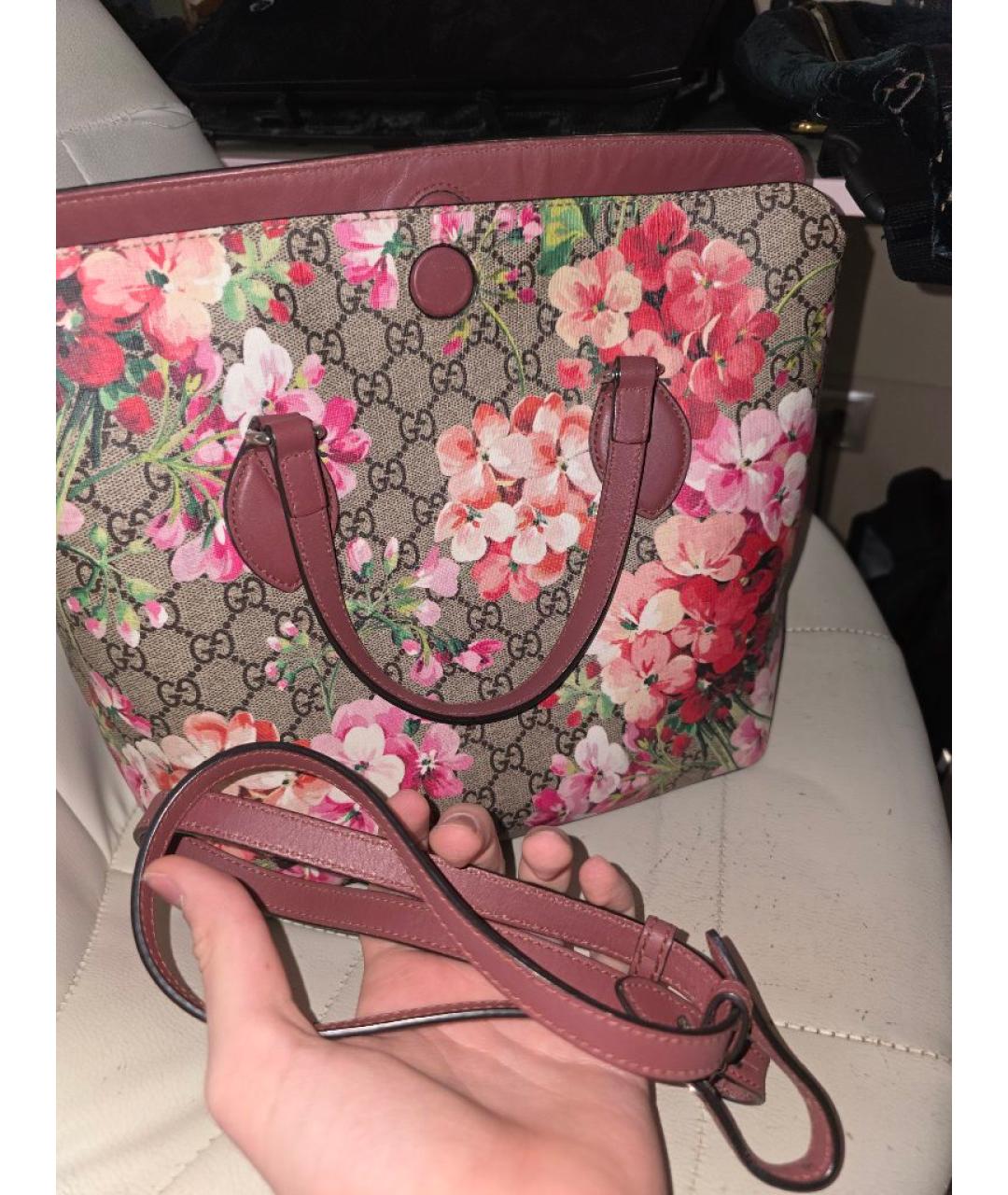 GUCCI Розовая сумка с короткими ручками, фото 7