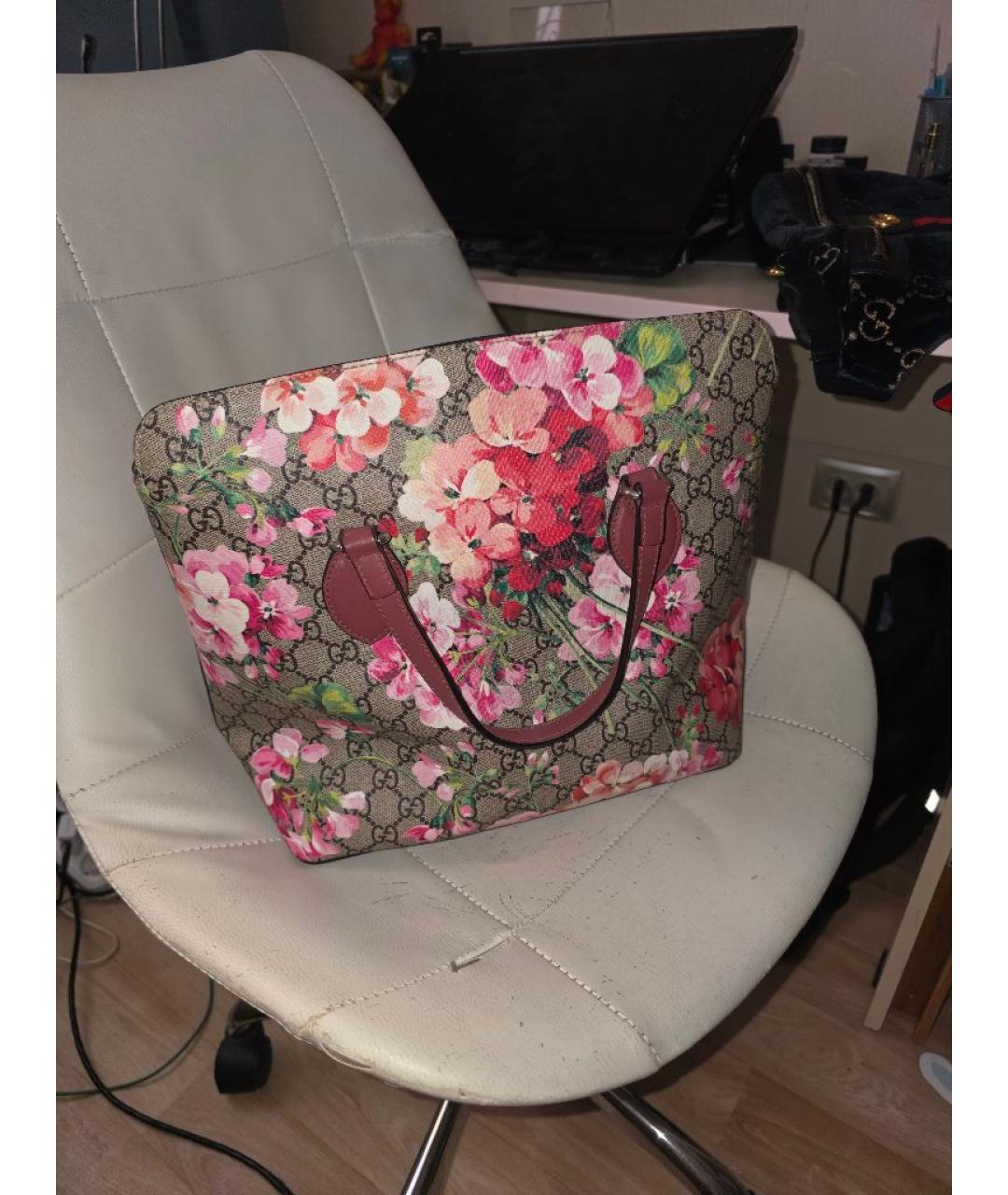 GUCCI Розовая сумка с короткими ручками, фото 8