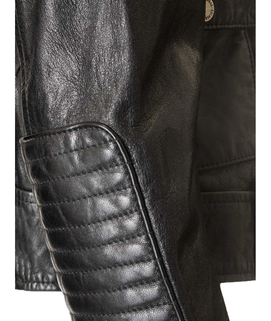 GOLDEN GOOSE DELUXE BRAND Черная кожаная куртка, фото 7