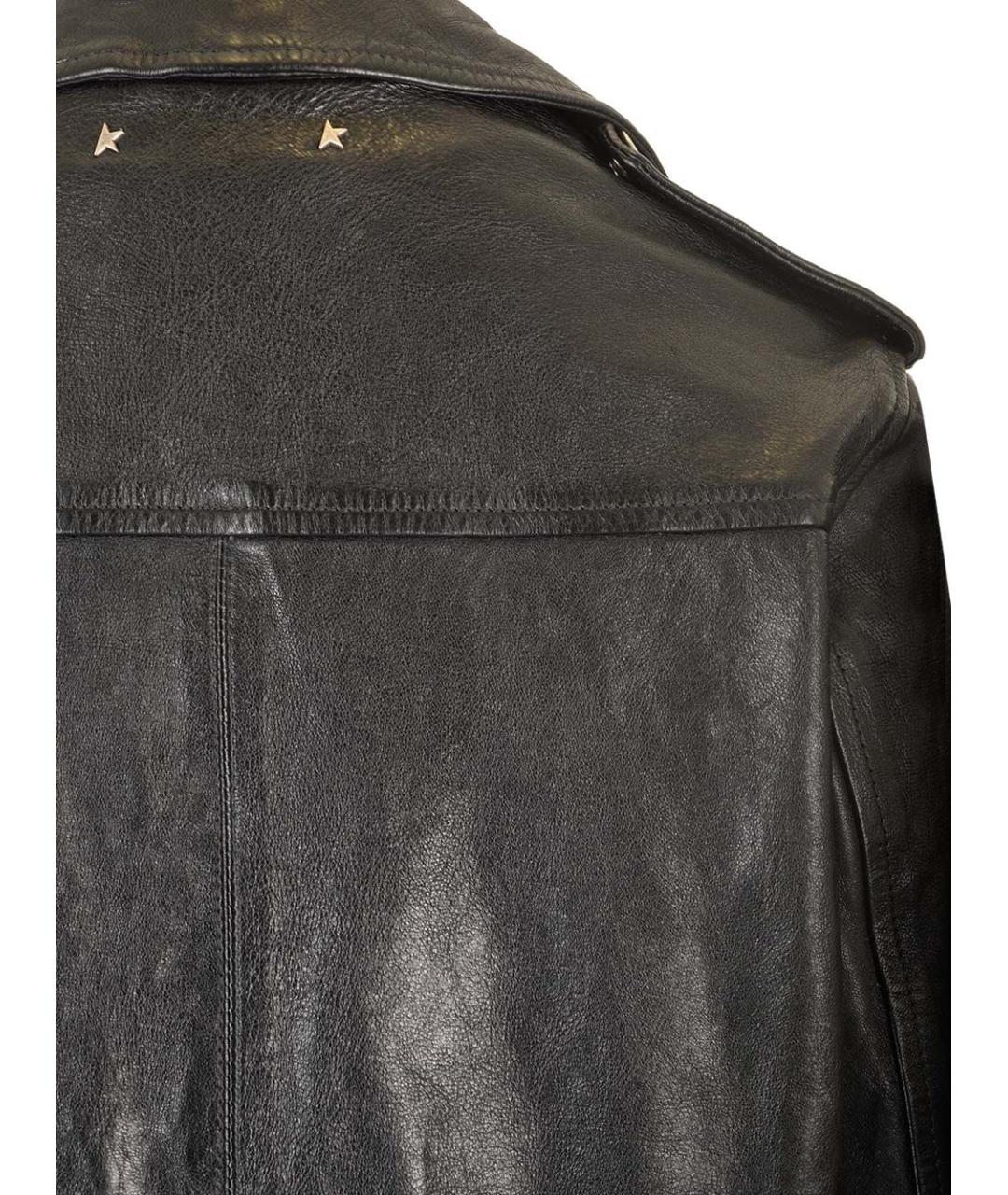 GOLDEN GOOSE DELUXE BRAND Черная кожаная куртка, фото 8