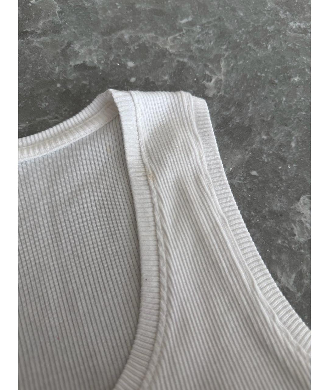 LOEWE Белая хлопковая майка, фото 3