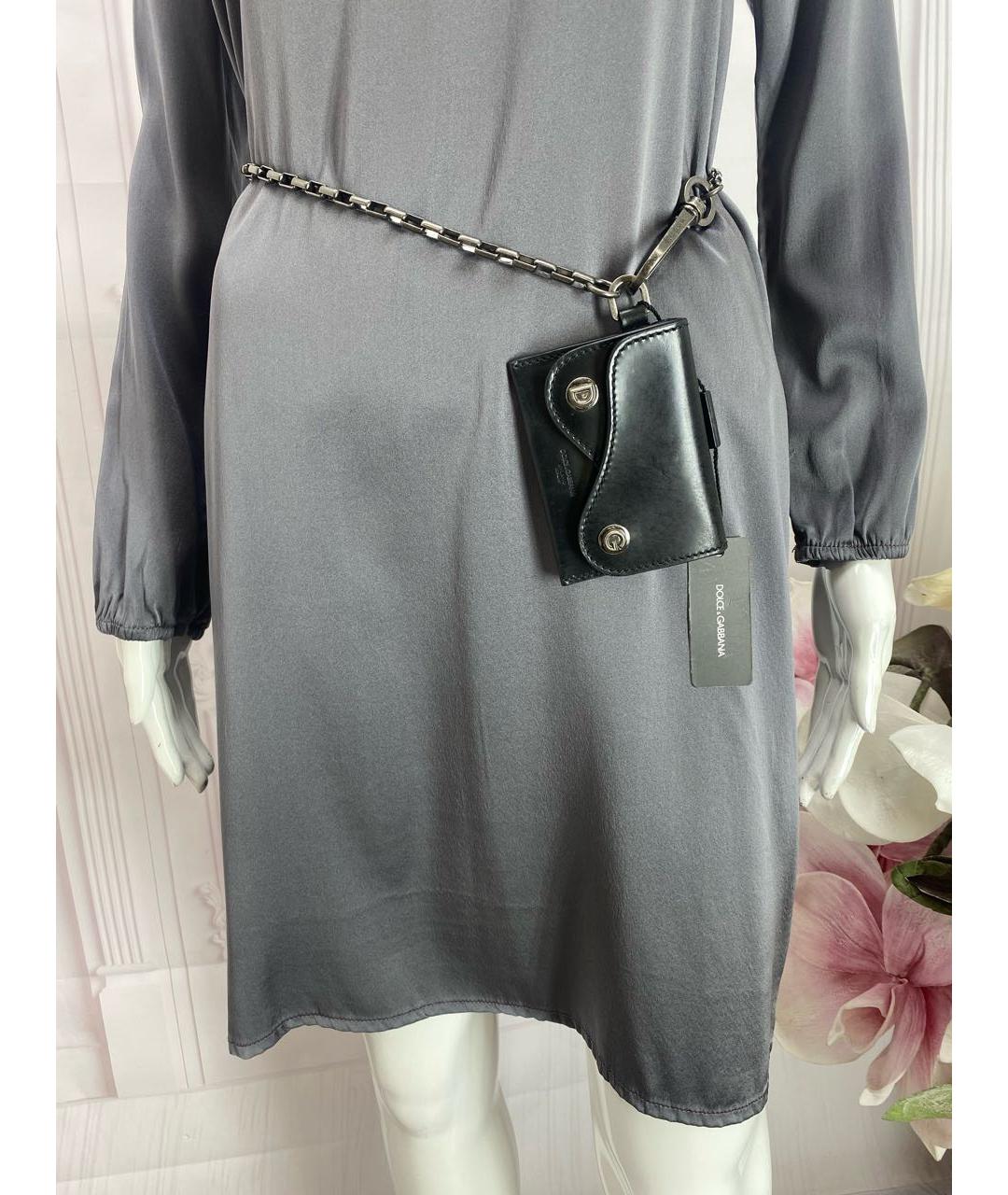 DOLCE&GABBANA Черный кожаный кардхолдер, фото 7