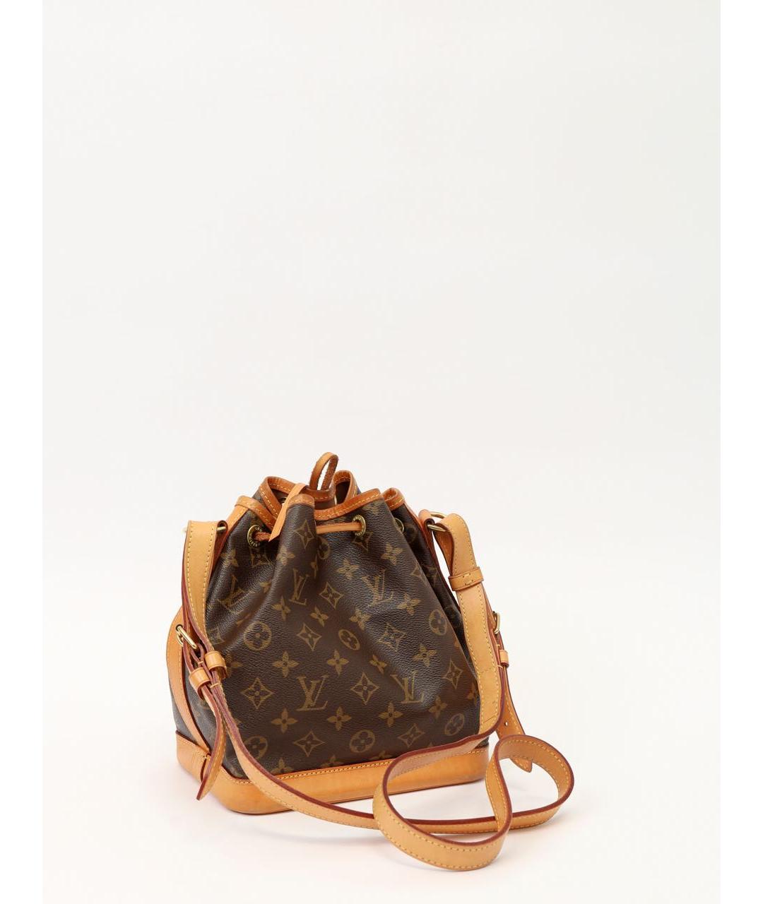 LOUIS VUITTON Коричневая кожаная сумка тоут, фото 3