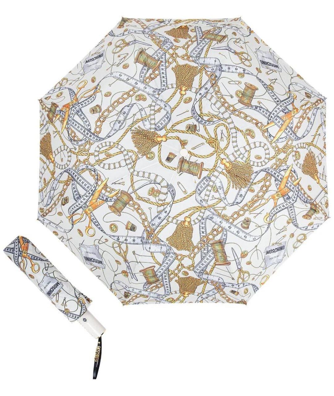 MOSCHINO Бежевый зонт, фото 2