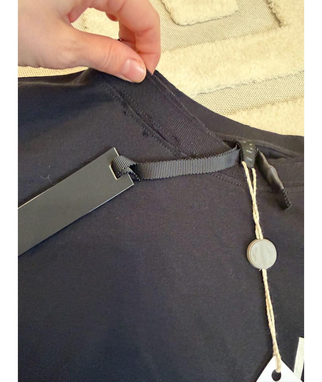 UNRAVEL PROJECT Черная хлопковая футболка, фото 7