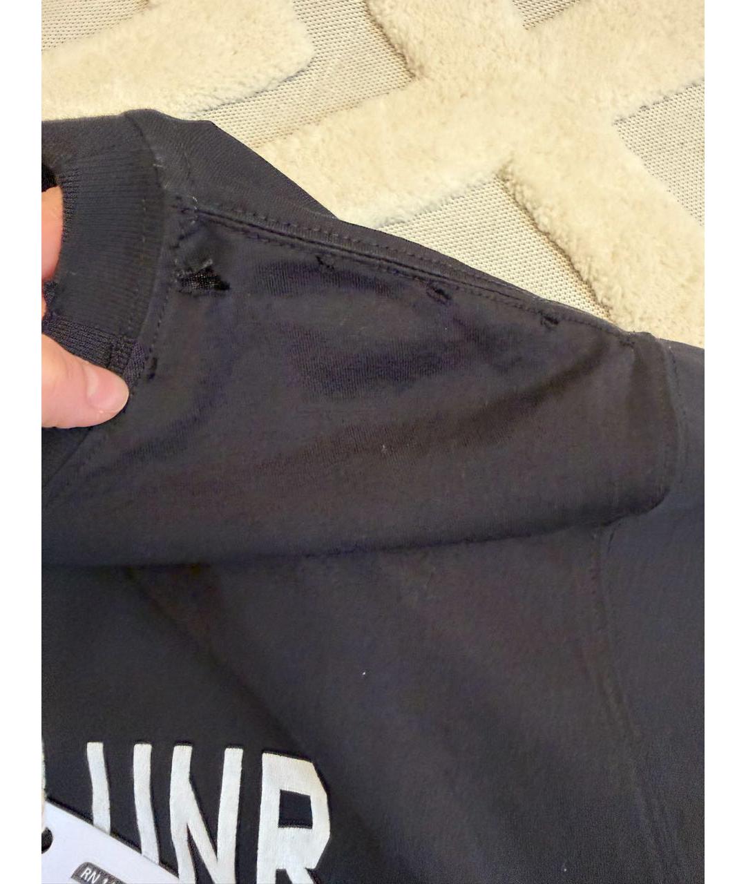 UNRAVEL PROJECT Черная хлопковая футболка, фото 5