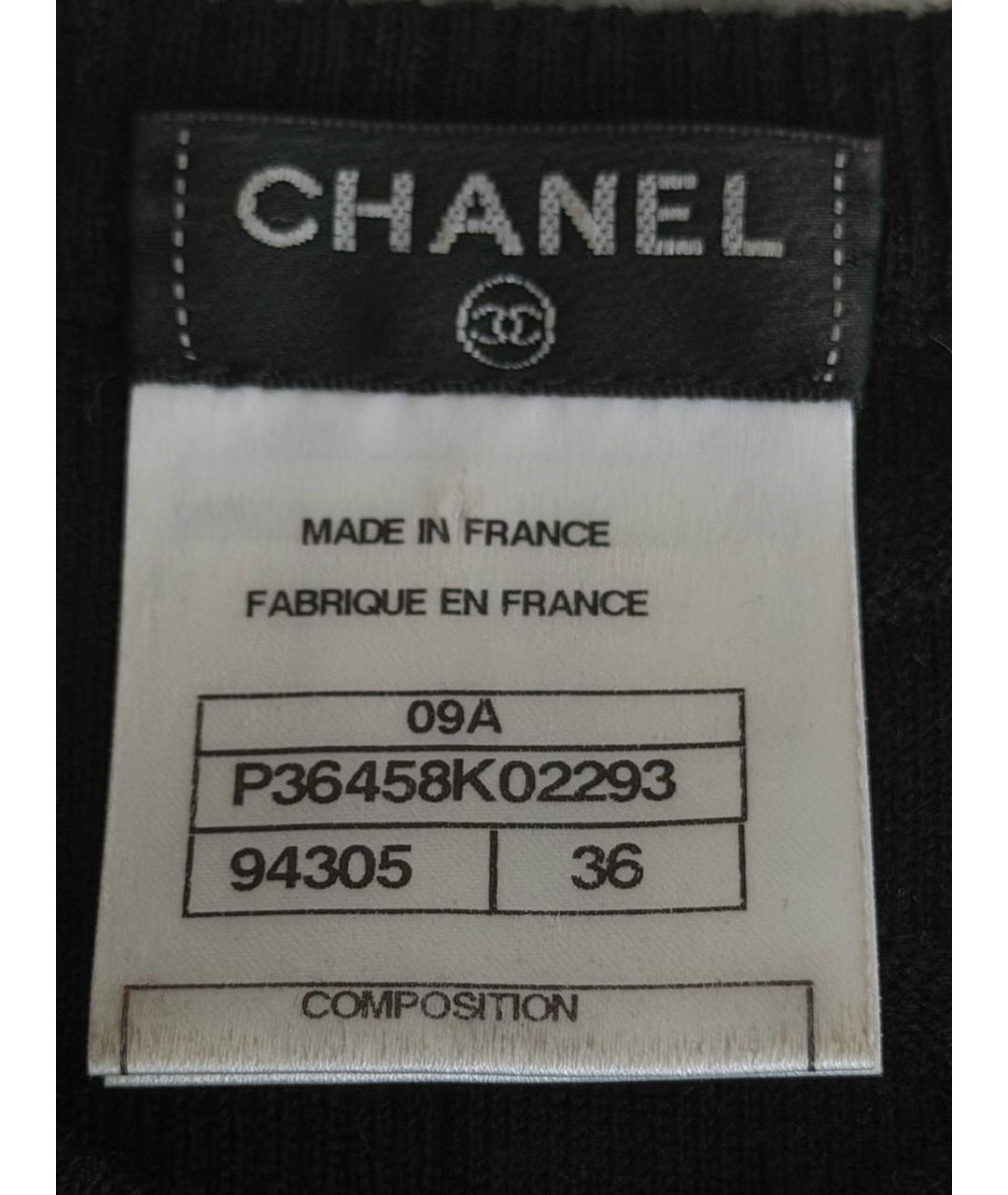 CHANEL Черная кашемировая майка, фото 4