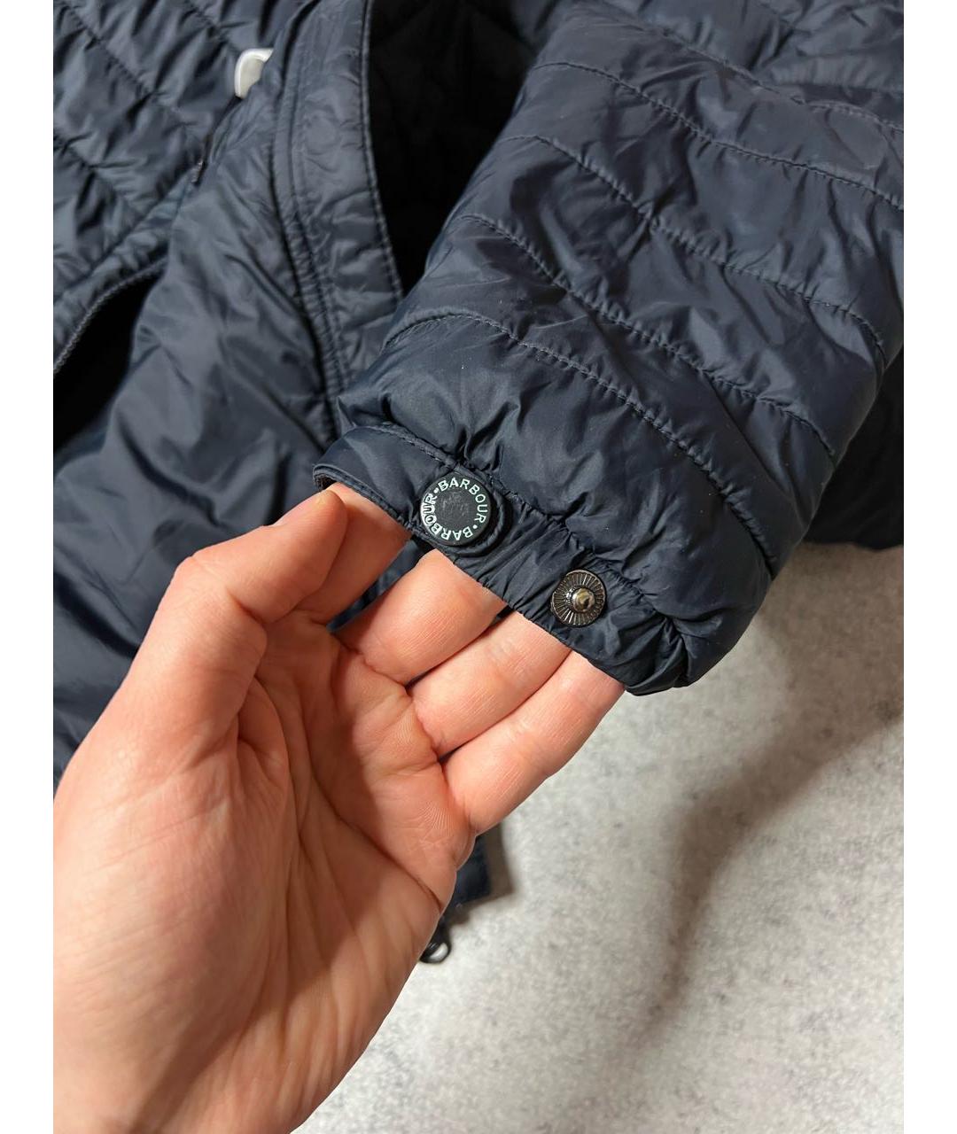 BARBOUR Темно-синяя полиэстеровая куртка, фото 7