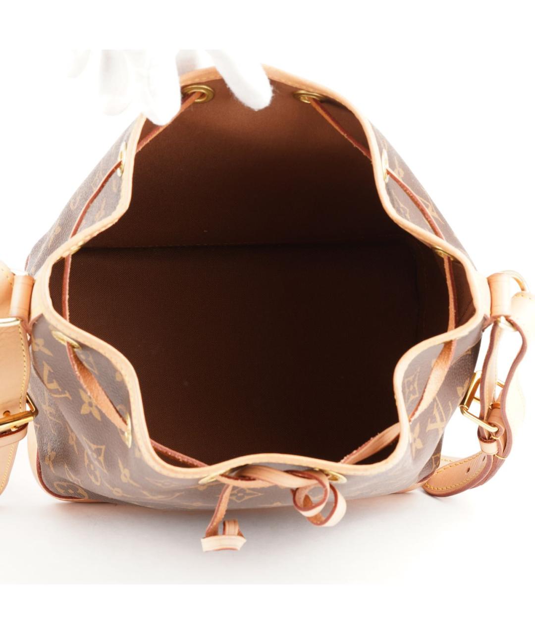 LOUIS VUITTON Коричневая кожаная сумка через плечо, фото 6
