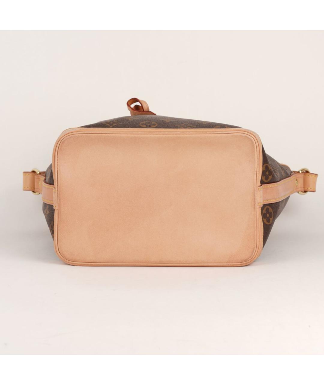 LOUIS VUITTON Коричневая кожаная сумка через плечо, фото 5