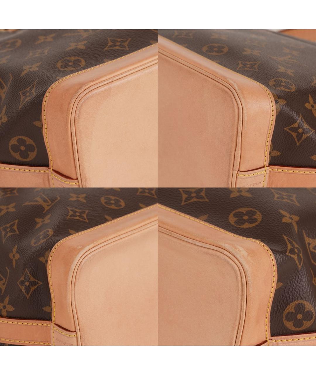 LOUIS VUITTON Коричневая кожаная сумка через плечо, фото 7