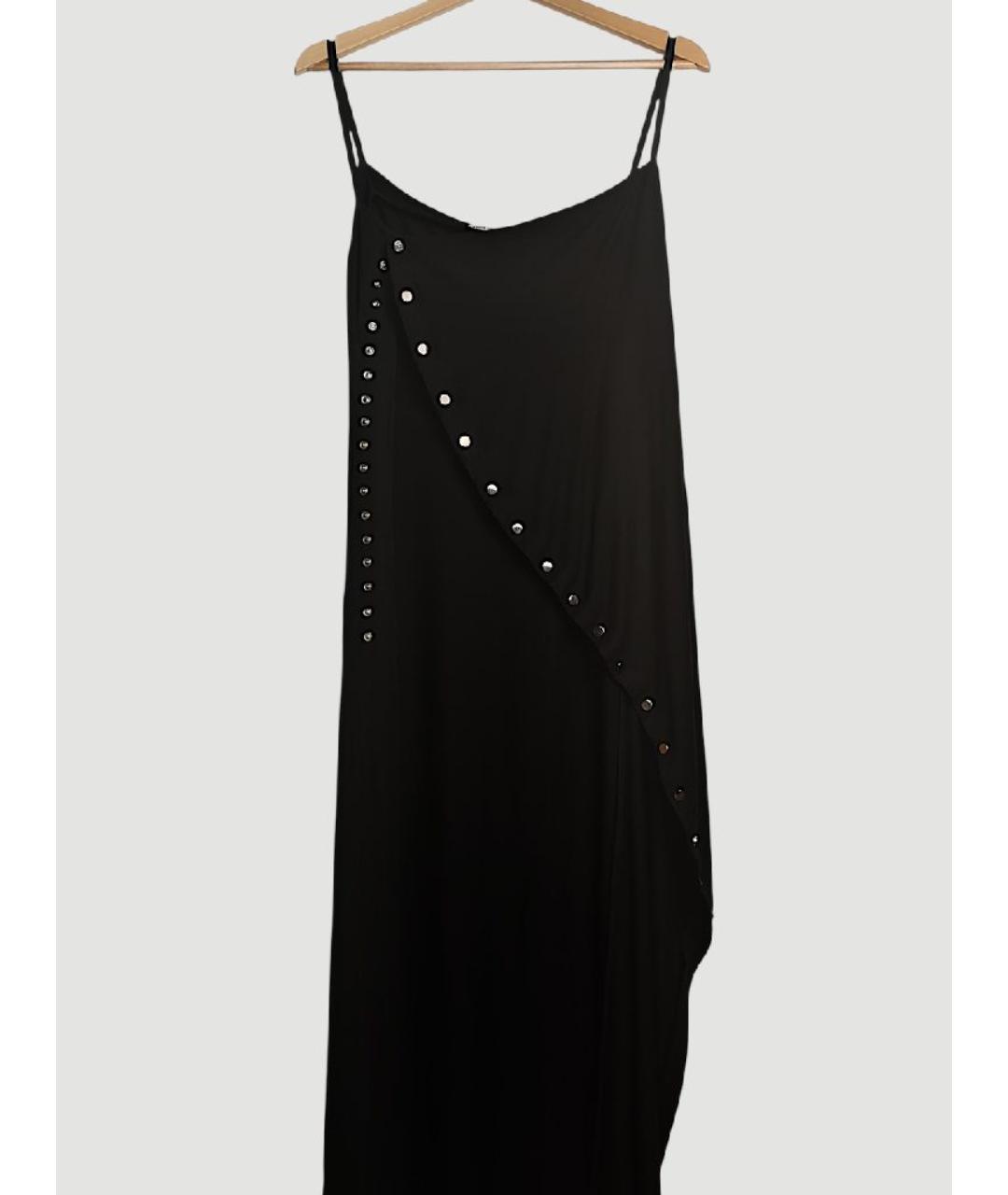 PACO RABANNE Черный вискозный сарафан, фото 5