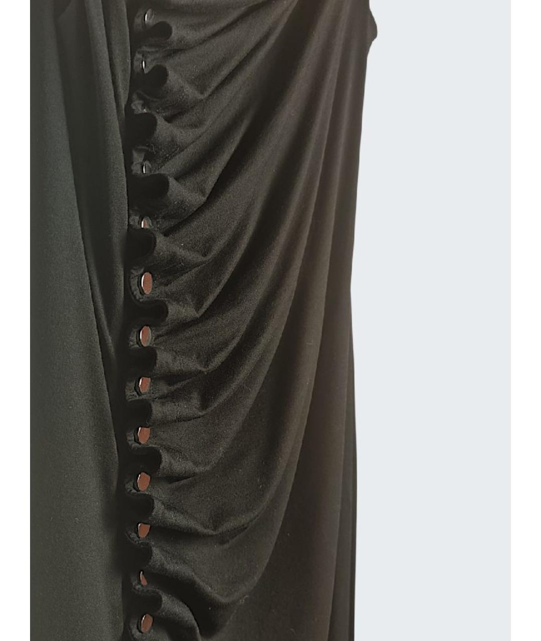 PACO RABANNE Черный вискозный сарафан, фото 4