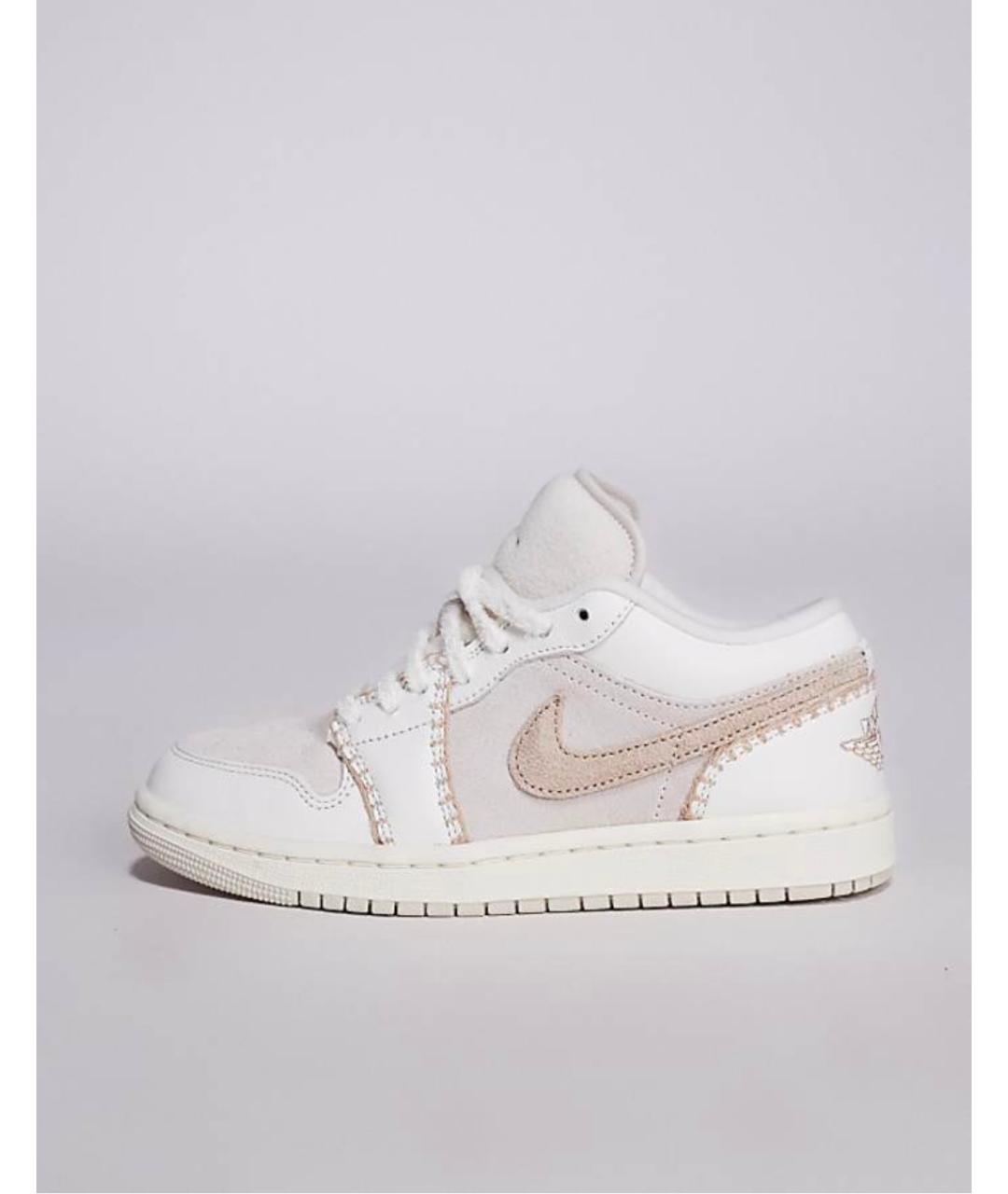 JORDAN Бежевые кожаные кроссовки, фото 6