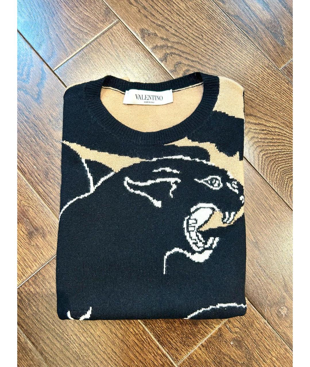 VALENTINO Коричневый кашемировый джемпер / свитер, фото 4