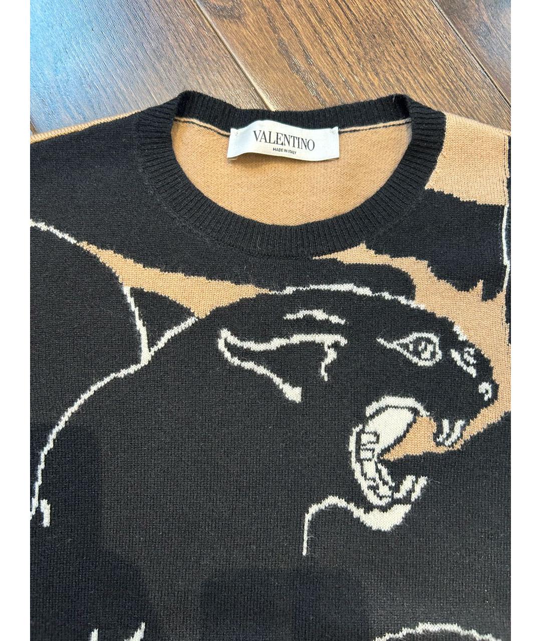 VALENTINO Коричневый кашемировый джемпер / свитер, фото 3