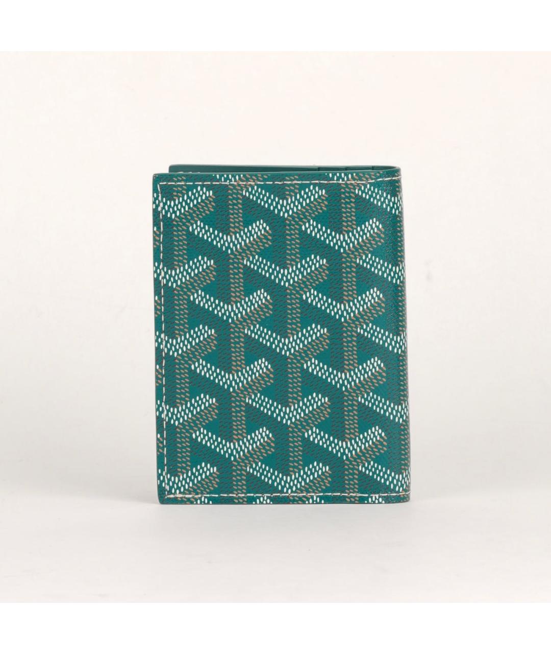 GOYARD Зеленый кожаный кардхолдер, фото 3