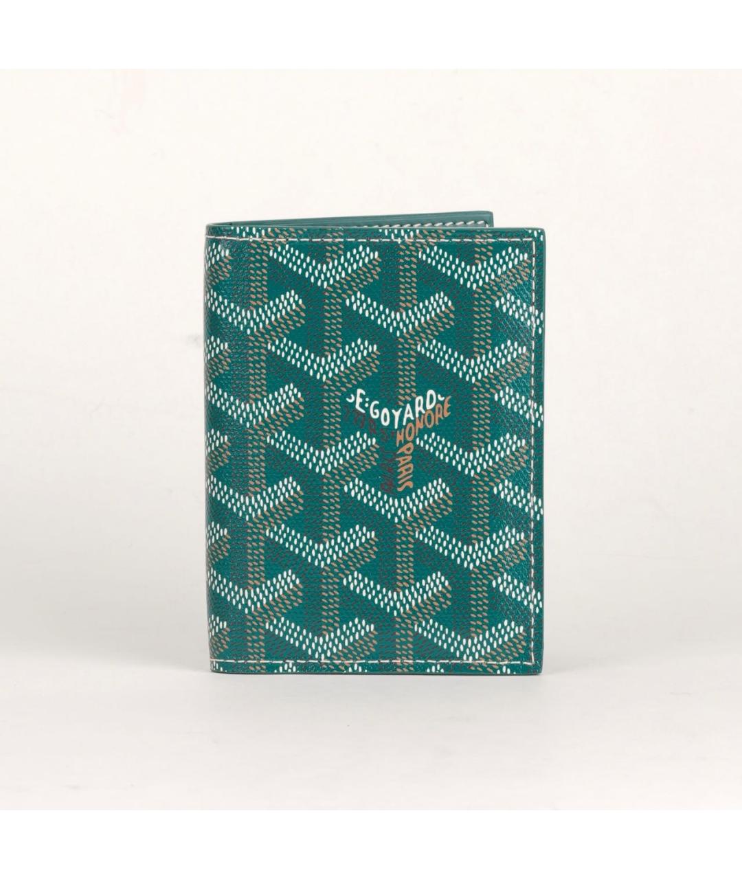 GOYARD Зеленый кожаный кардхолдер, фото 9