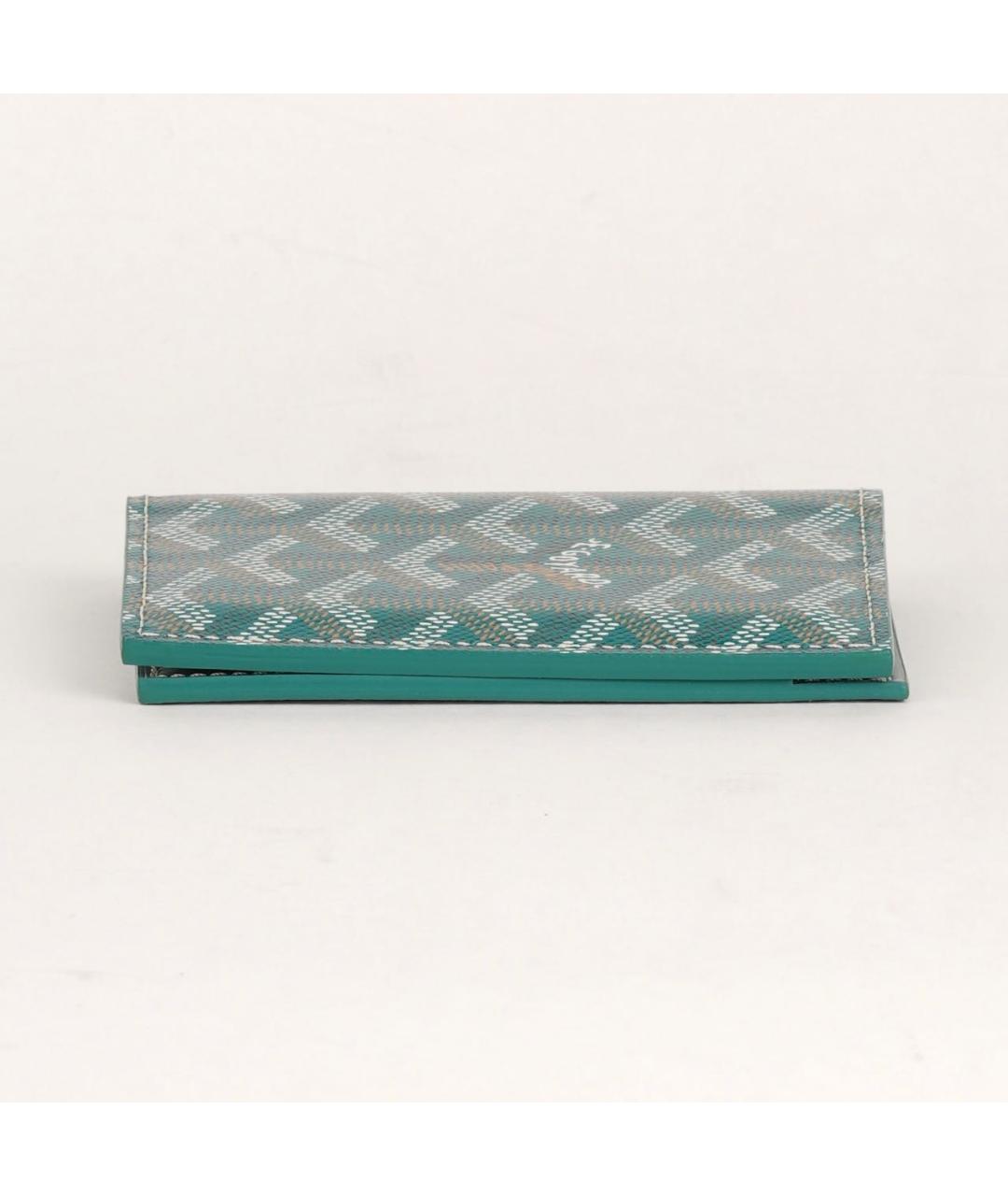 GOYARD Зеленый кожаный кардхолдер, фото 6