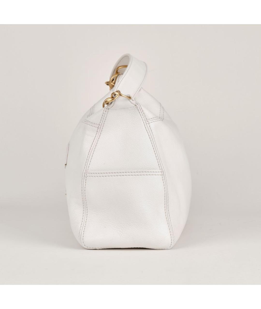 CHANEL Белая кожаная сумка тоут, фото 4