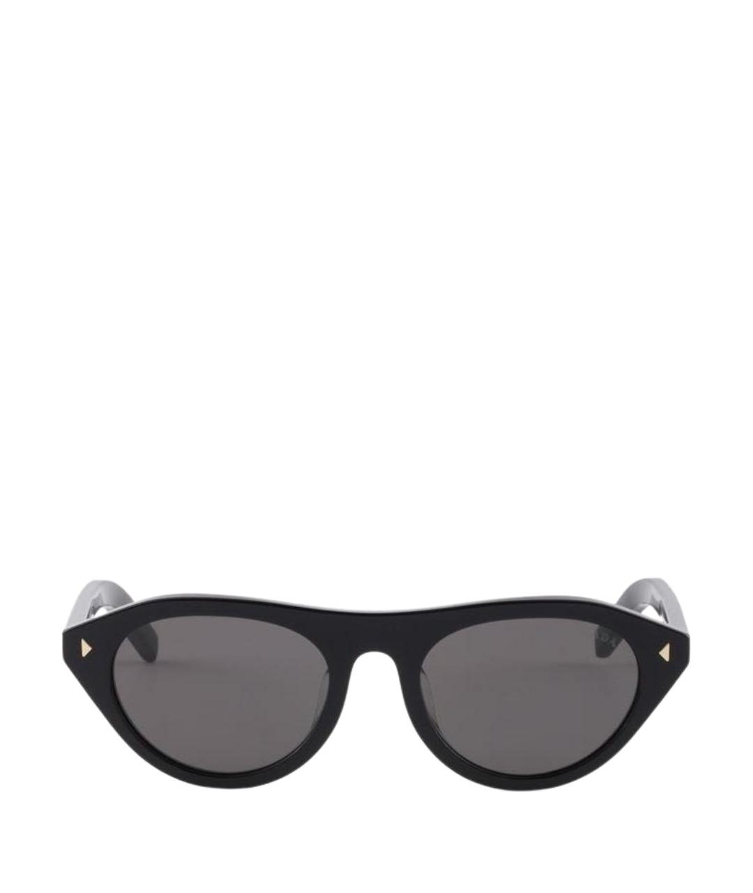 PRADA Черные пластиковые солнцезащитные очки, фото 1