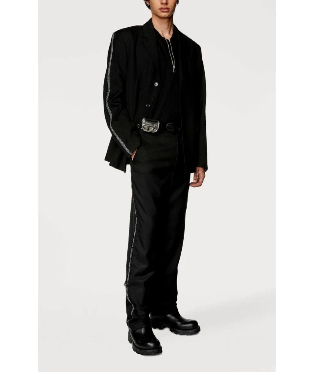 DIESEL Черные полиэстеровые повседневные брюки, фото 9