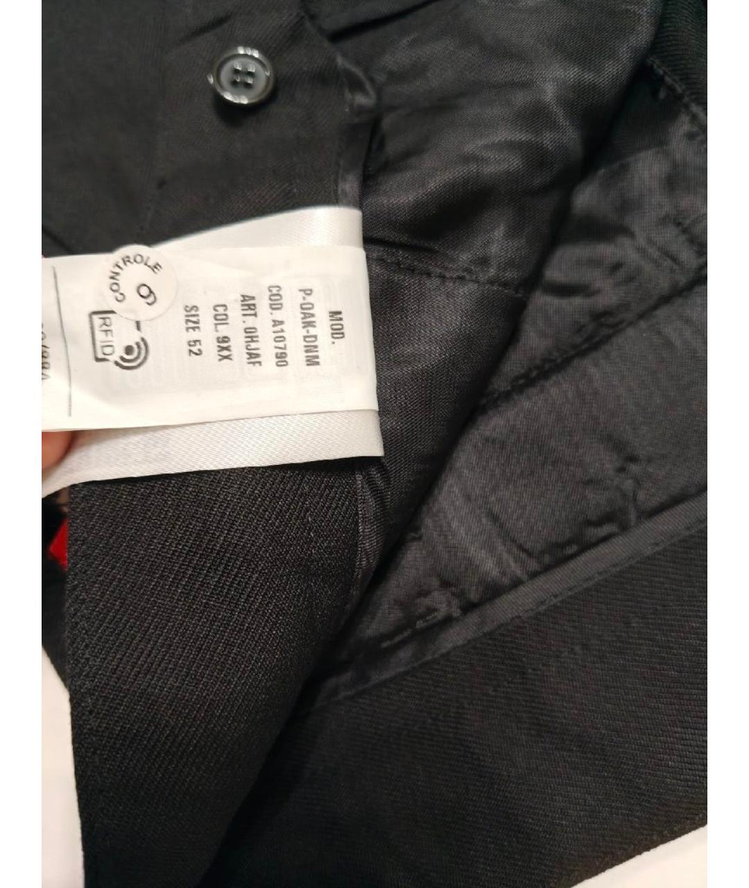 DIESEL Черные полиэстеровые повседневные брюки, фото 7