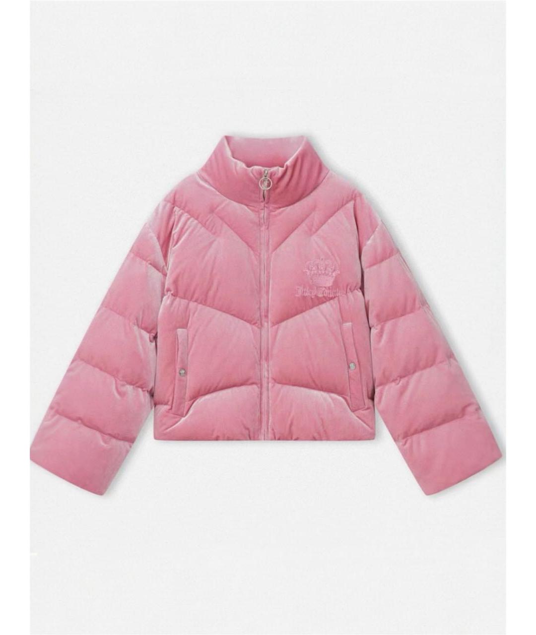 JUICY COUTURE Розовая полиэстеровая куртка, фото 5