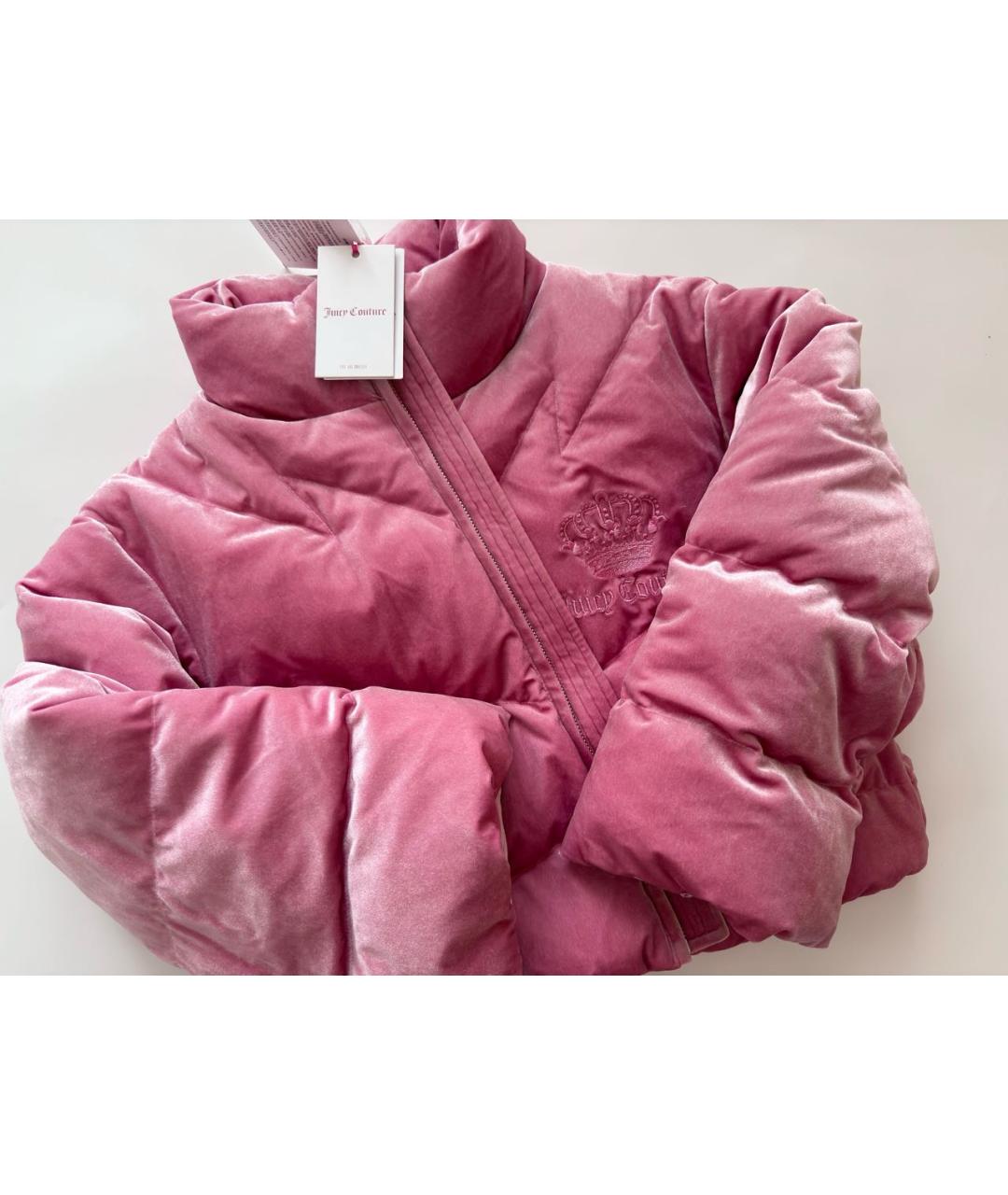 JUICY COUTURE Розовая полиэстеровая куртка, фото 4