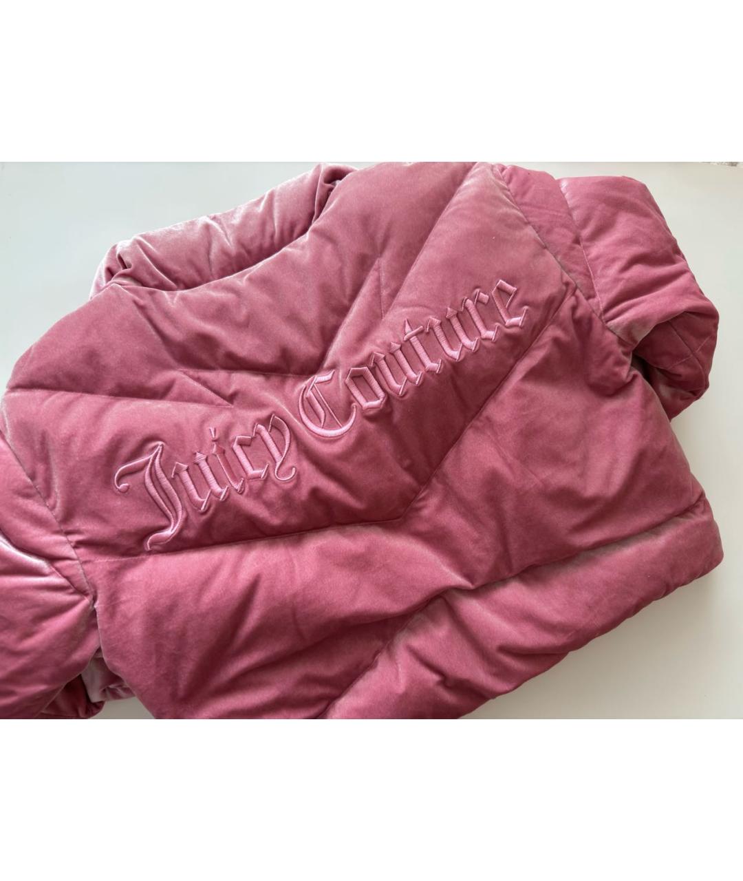 JUICY COUTURE Розовая полиэстеровая куртка, фото 2