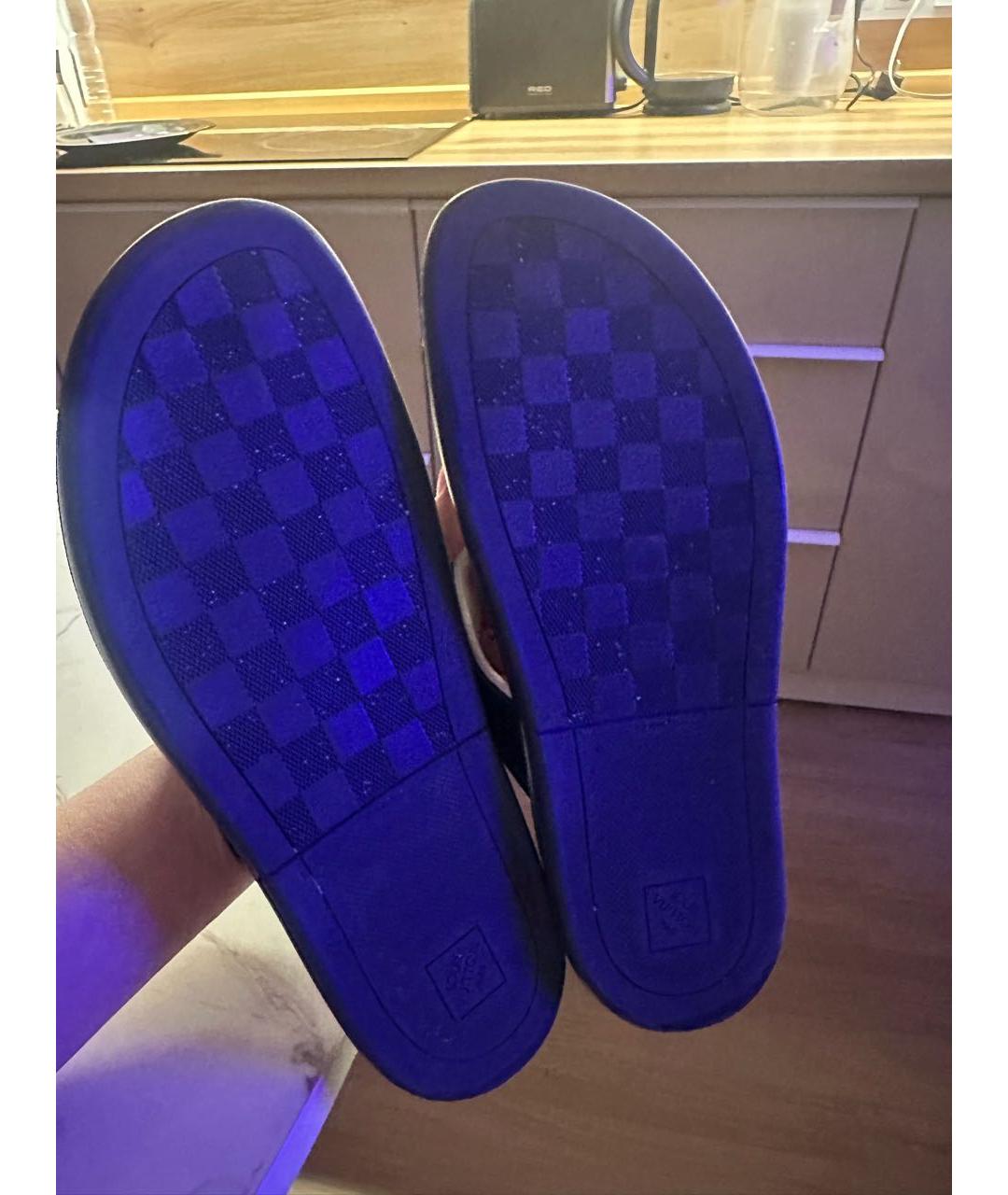 LOUIS VUITTON Темно-синие резиновые шлепанцы, фото 7