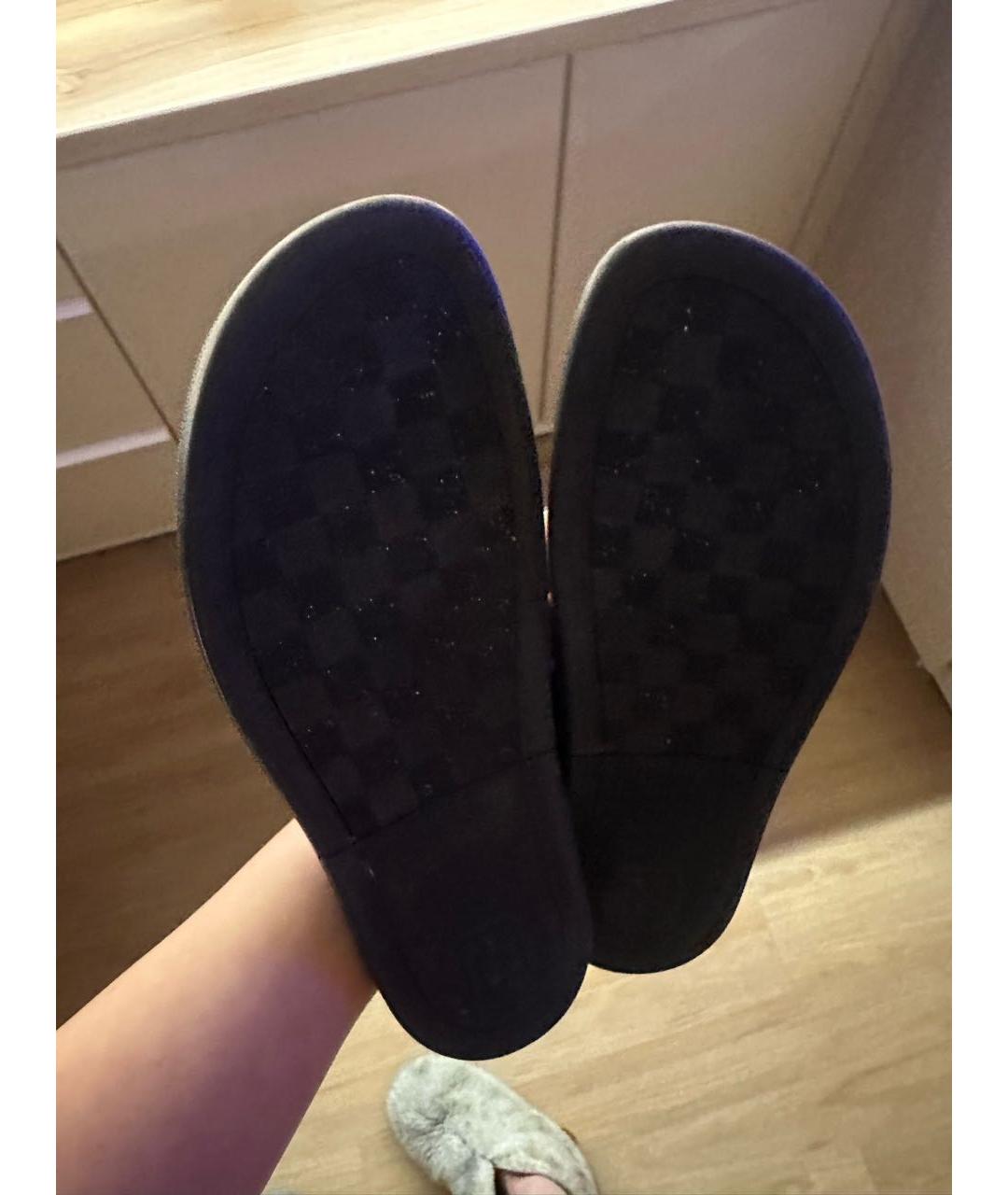 LOUIS VUITTON Темно-синие резиновые шлепанцы, фото 6