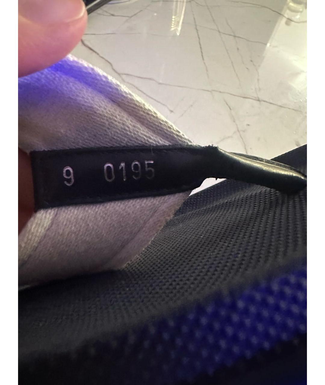 LOUIS VUITTON Темно-синие резиновые шлепанцы, фото 8