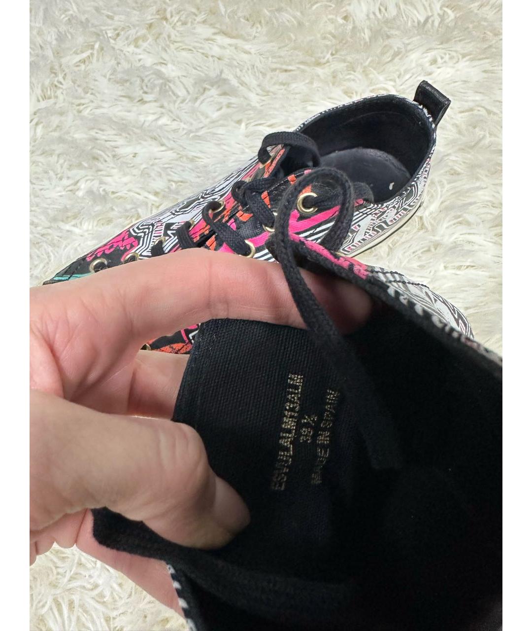 BURBERRY Мульти замшевые кеды, фото 5