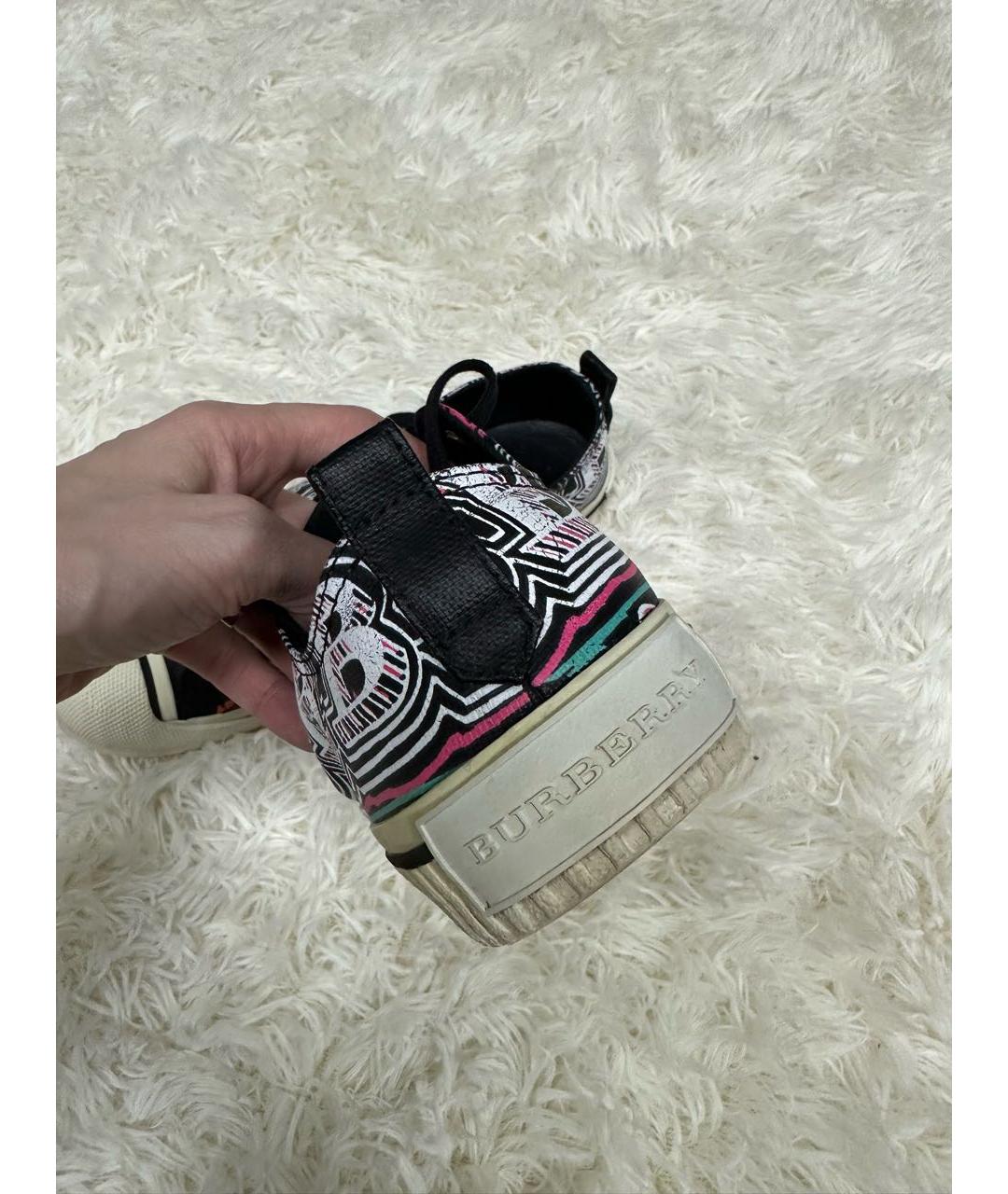 BURBERRY Мульти замшевые кеды, фото 6