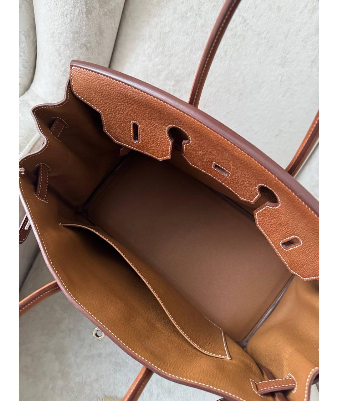 HERMES Кожаная сумка с короткими ручками, фото 8