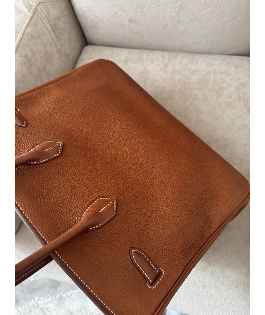 HERMES Кожаная сумка с короткими ручками, фото 3