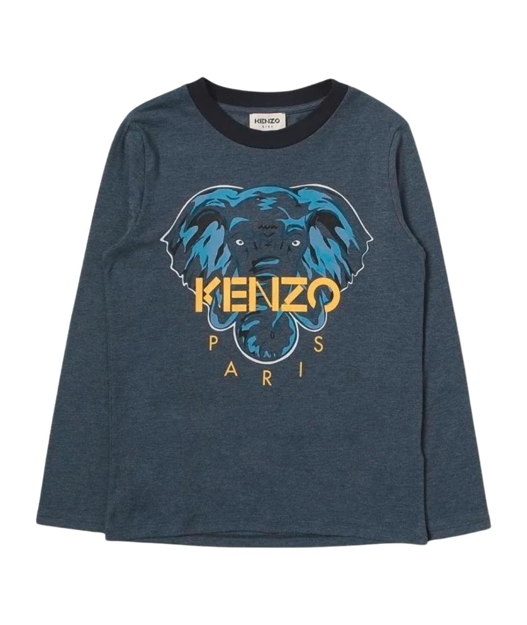 KENZO Серая хлопковая детская футболка, фото 1