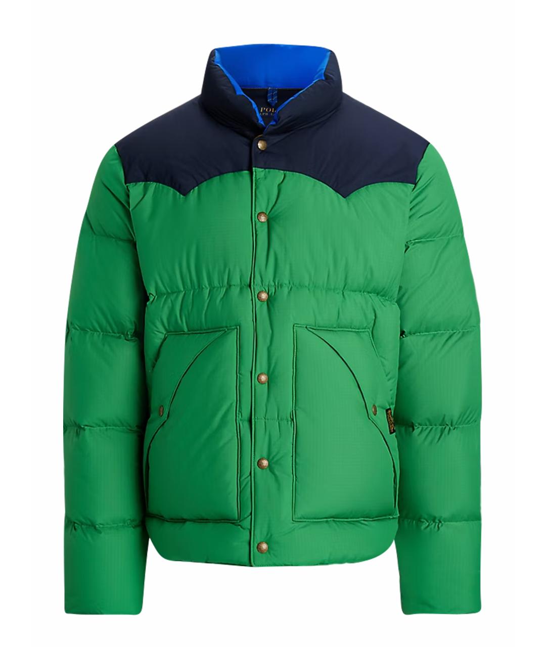 POLO RALPH LAUREN Зеленый пуховик, фото 1