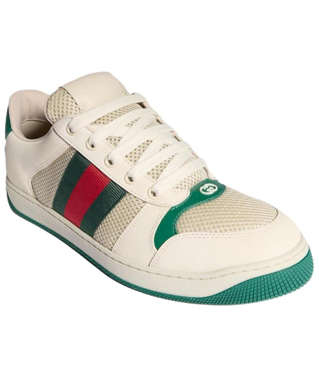 GUCCI Белые низкие кроссовки / кеды, фото 3