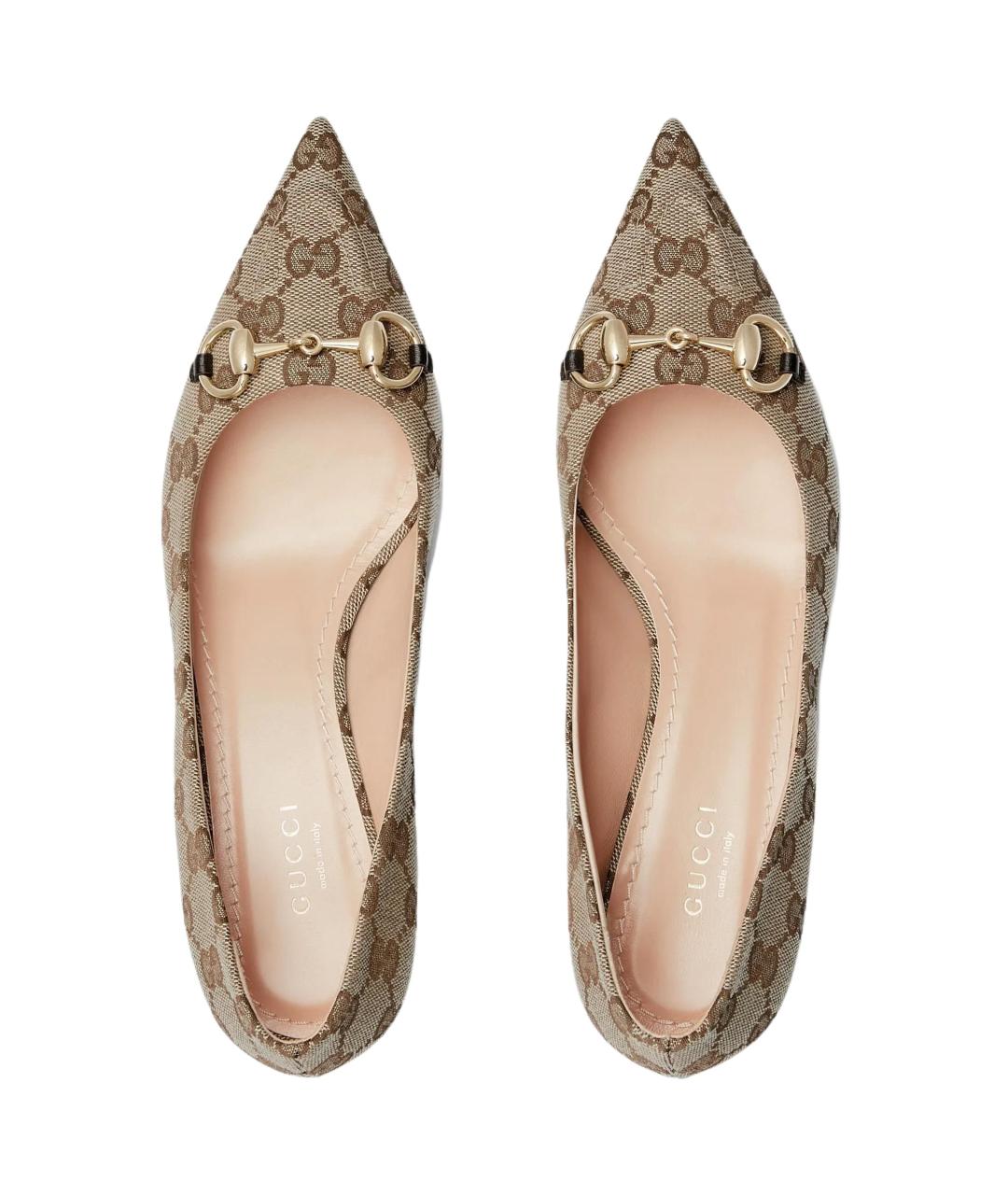 GUCCI Бежевые туфли, фото 4