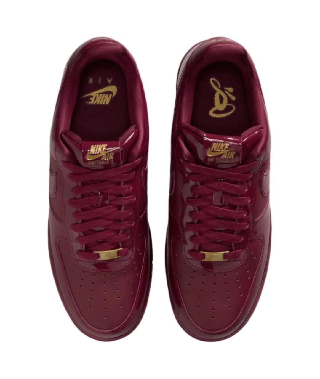NIKE Красные кожаные кроссовки, фото 5